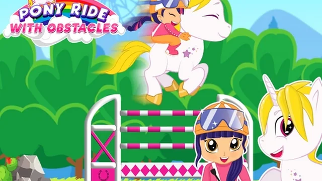 Pony Ride With Obstacles