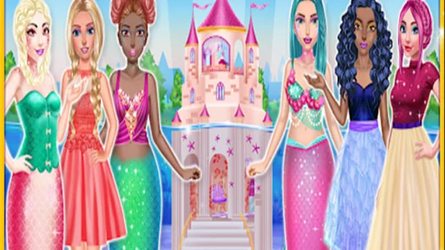 Princess & Mermaid Doll House Decorating