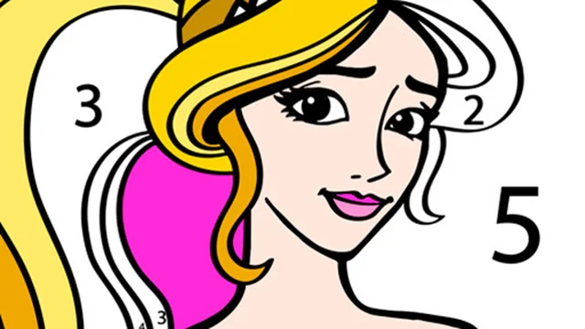 Princess Coloring By Number