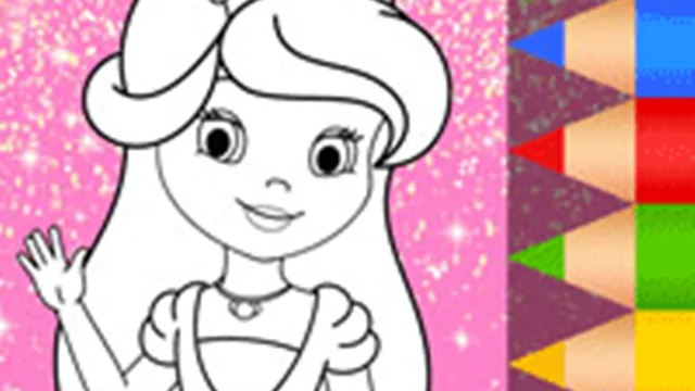 Princess Coloring Glitter - Art Game