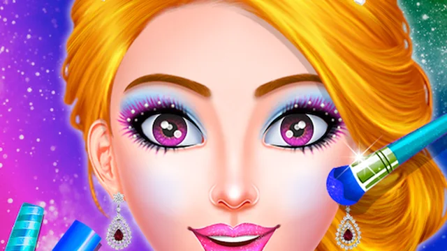 Princess Dress up & Makeover - Color by Number