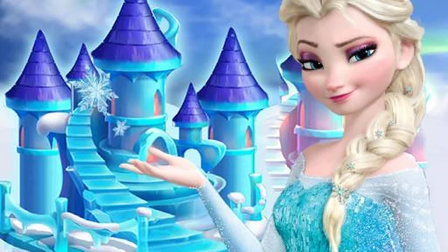princess frozen doll house decoration