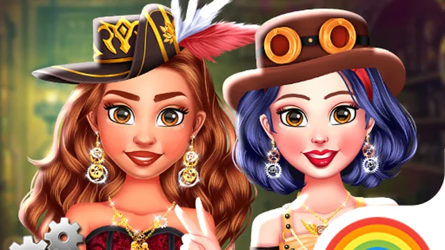 Princess Girls Steampunk Rivalry