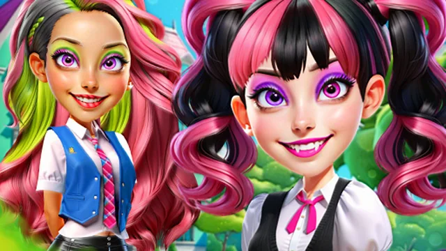 Princesses at Horror School