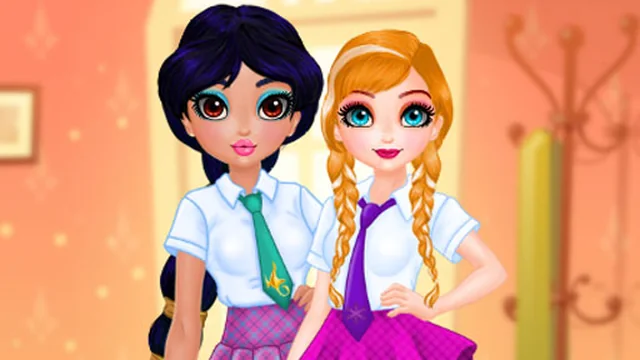 Princesses BFF Rush to School