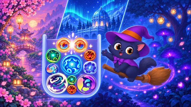 Purr Magic: Merge Balls game thumbnail