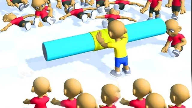 Push the Crazy Crowd : Stickman Clash 3D