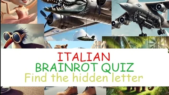 Quiz Find the Italian brainrot Letters