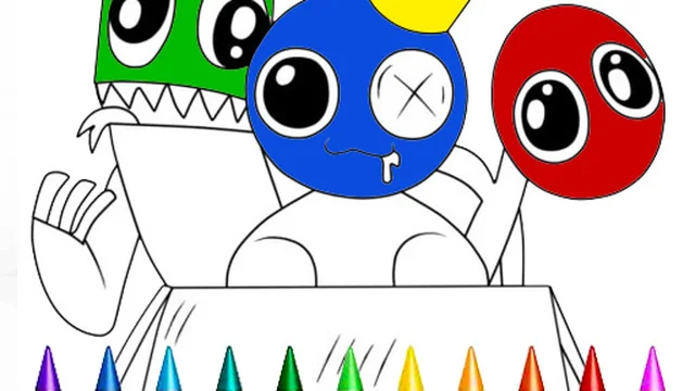Rainbow Friends Coloring Book Game