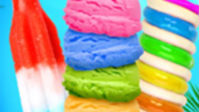 Rainbow Ice Cream And Popsicles - Icy Dessert Make