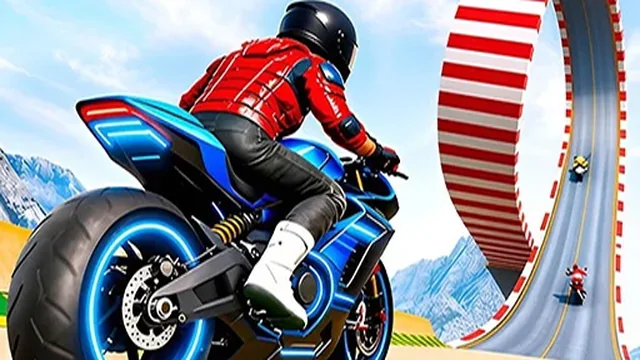 Ramp Rider Mega Bike Racing game thumbnail