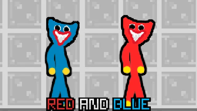Red and Blue Stick Huggy