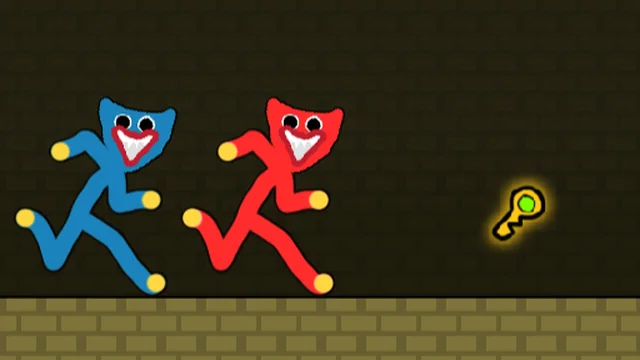 Red and Blue Stickman Huggy