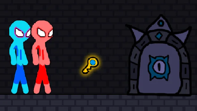 Red and Blue Stickman Rope