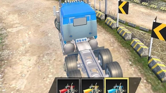 Road Train Truck Driving