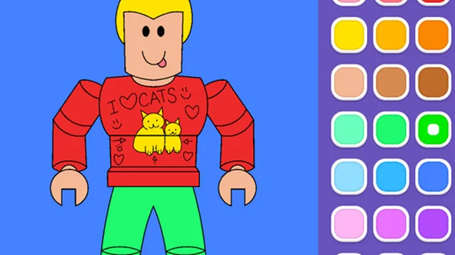Roblox Coloring Game