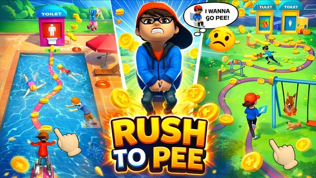 Rush Run: Need to Pee – Toilet Dash Runner Game