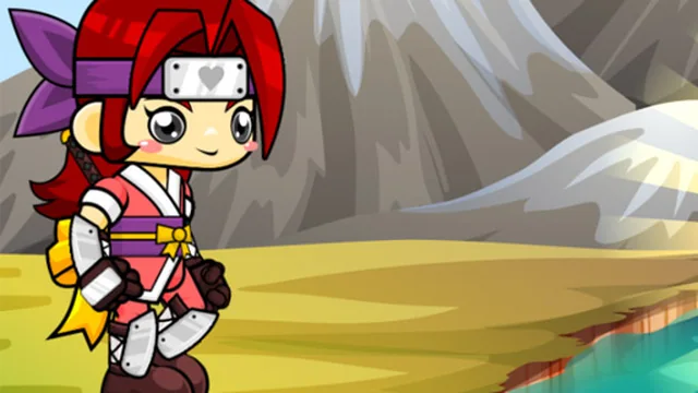 Samurai running