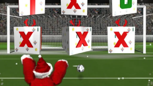 Santa kick Tac Toe