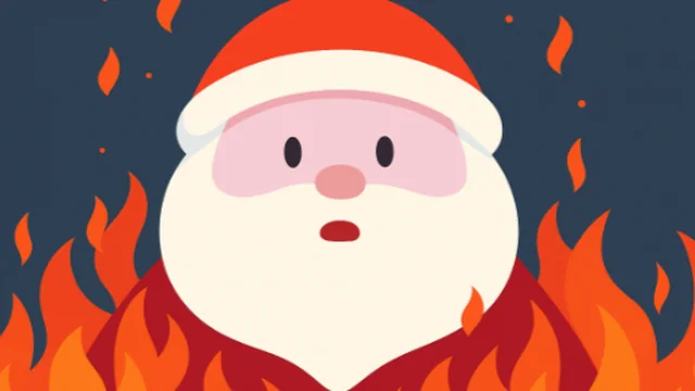 Santa on Fire
