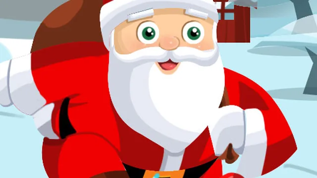 Santa on skates game thumbnail