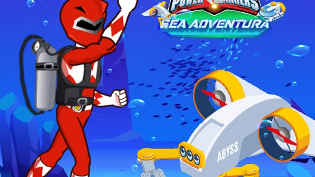 Save Power Rangers From Ocean Zombies - Pin Pull