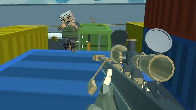 Shooting Blocky Combat Swat GunGame Survival