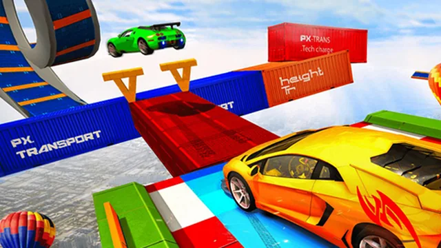 Sky Ramp Car Mega Stunts Big Jump game thumbnail