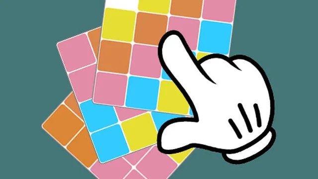 Sliding puzzle. Get the pattern