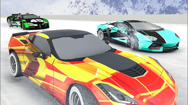 Snow Fall Hill Track Racing game thumbnail