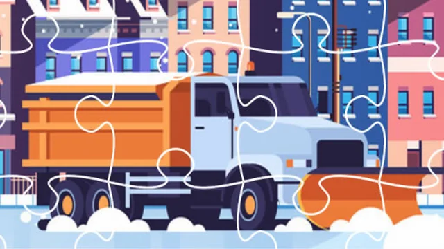 Snow Plow Trucks Jigsaw