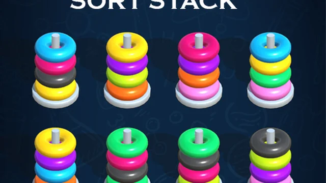 Sort Stack color Hoop Game