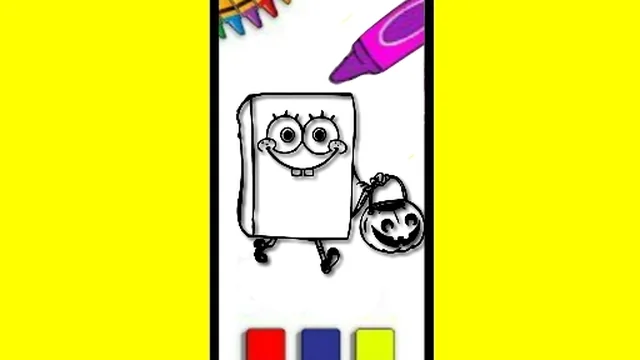 SpobgeBob Halloween Coloring Book
