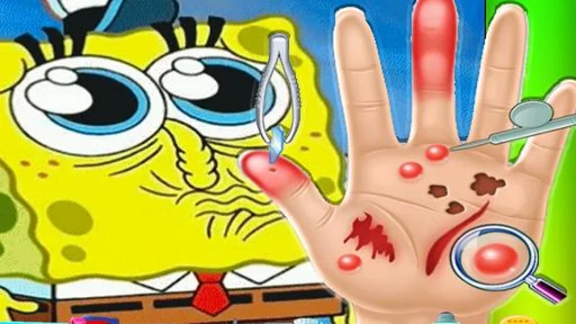 Spongebob Hand Doctor Game Online - Hospital Surge