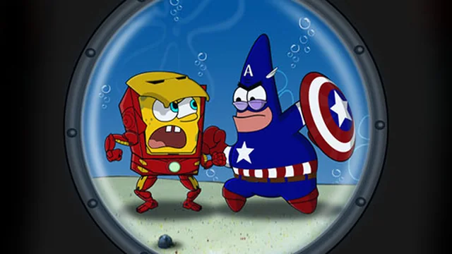 spongebob iron