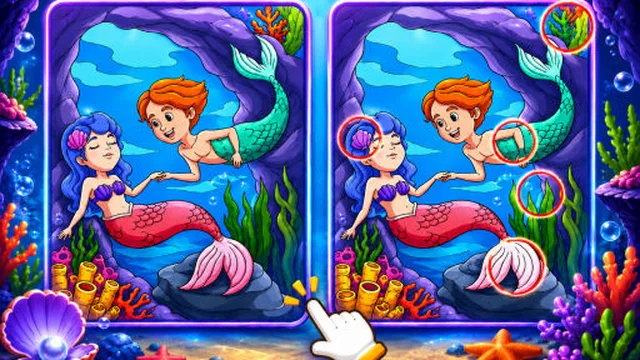 Spot The Difference Mystic Mermaids