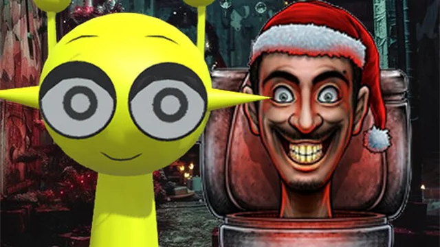 Sprunki in Backrooms Christmas Skibidi Terrors