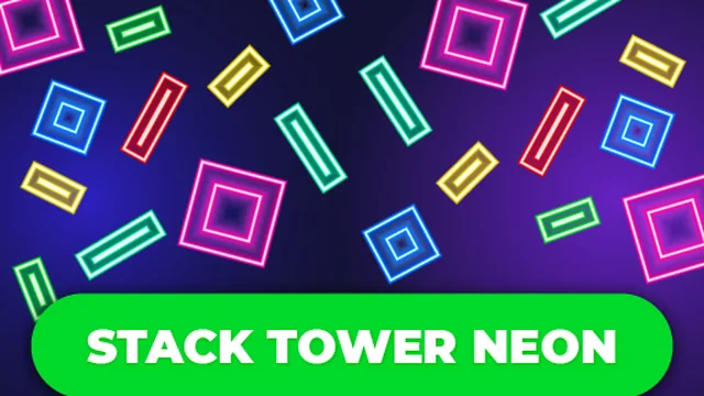 Stack Tower Neon: Keep Blocks Balance