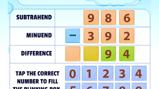 Subtraction Practice game thumbnail