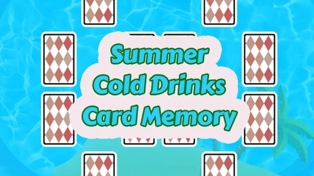 Summer Cold Drinks Card Memory