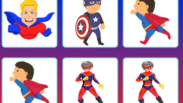Super Heroes Memory