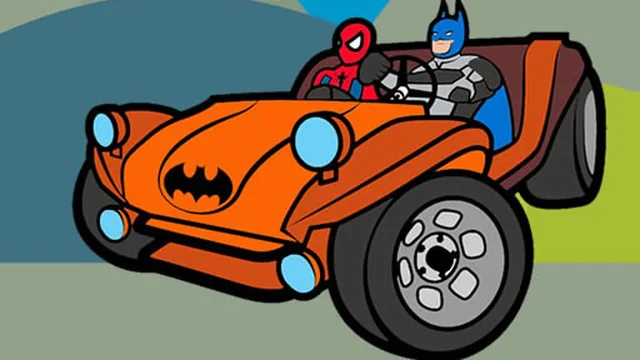 Superhero Cars Coloring Book
