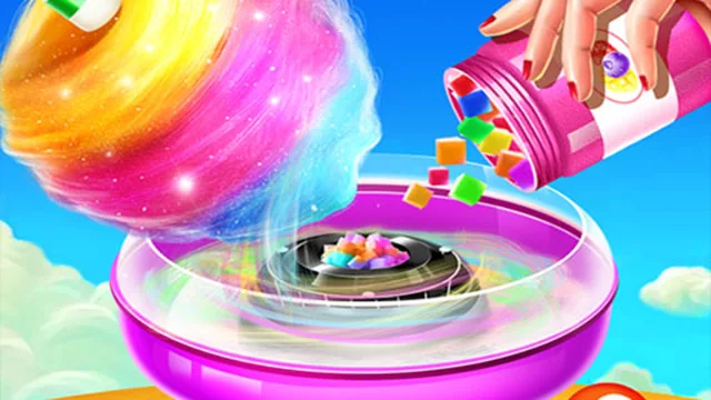 Sweet Cotton Candy Shop: Candy Cooking Maker Game