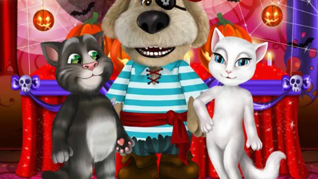 Talking Tom And Angela Halloween Party game thumbnail