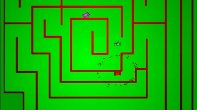 Tank maze battle