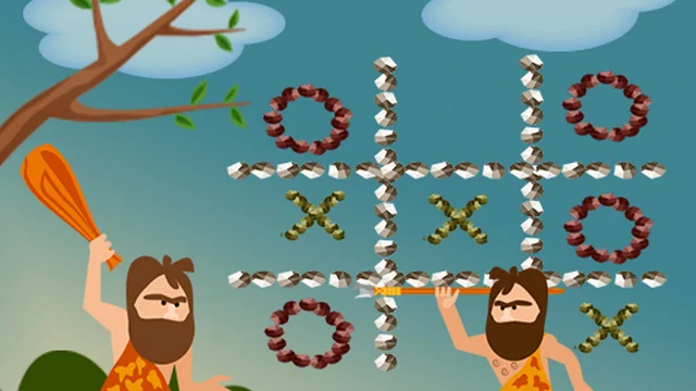 Tic Tac Toe Stone Age game thumbnail