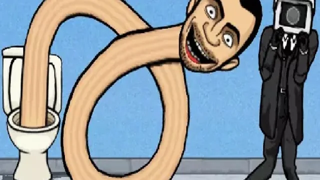 Toilet Monster Long Neck