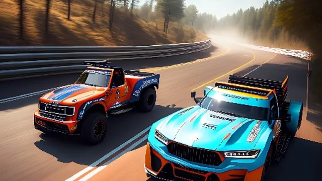 Top Down Truck Racing