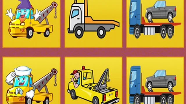 Tow Trucks Memory game thumbnail