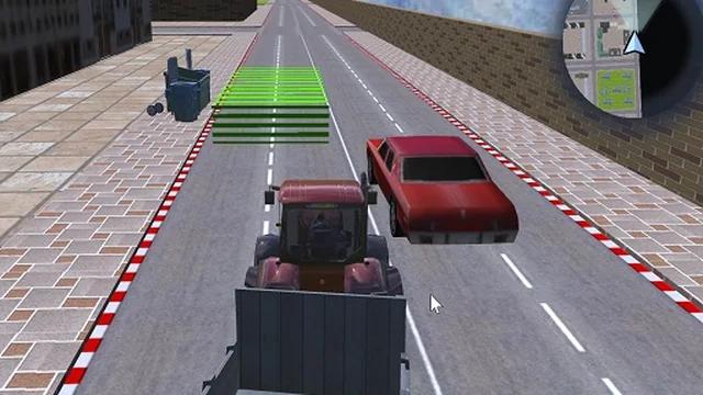 Tractor Driving Garbage collect